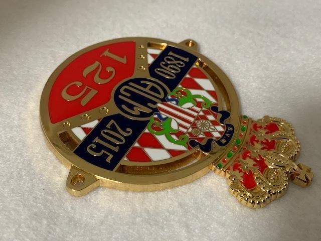  Monaco автомобиль Club ACM заднее крыло значок машина bachi125 золотой 