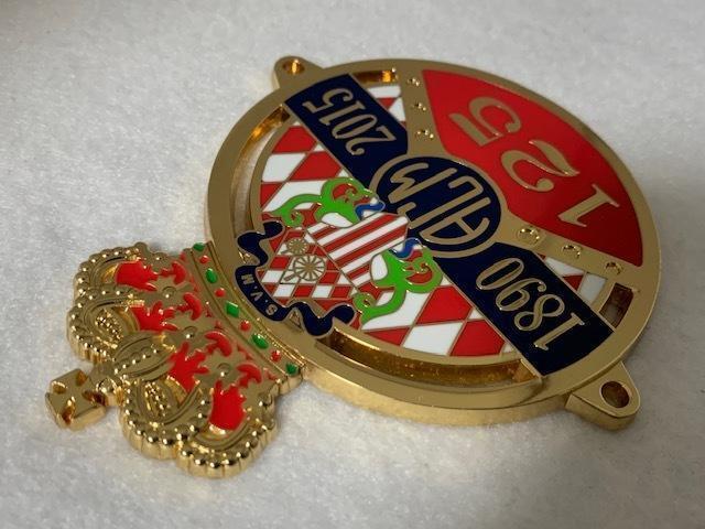  Monaco автомобиль Club ACM заднее крыло значок машина bachi125 золотой 