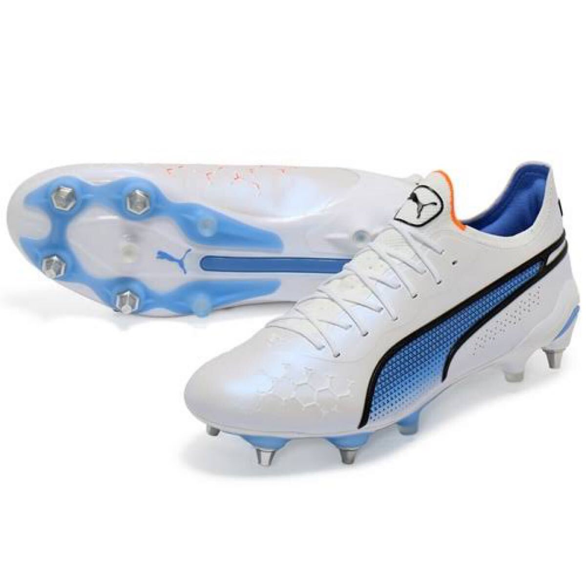 プーマ PUMA キング サッカー スパイク 27.5cm アルティメット MxSG プーマホワイト 取替式 107098-01