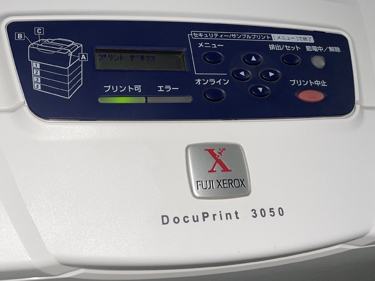 ★☆No.27送料無料/ゼロックスDocuPrint3050 A3モノクロレーザープリンター 両面可/トナー約100%/LAN/USB/カウンター約11,150枚程☆★