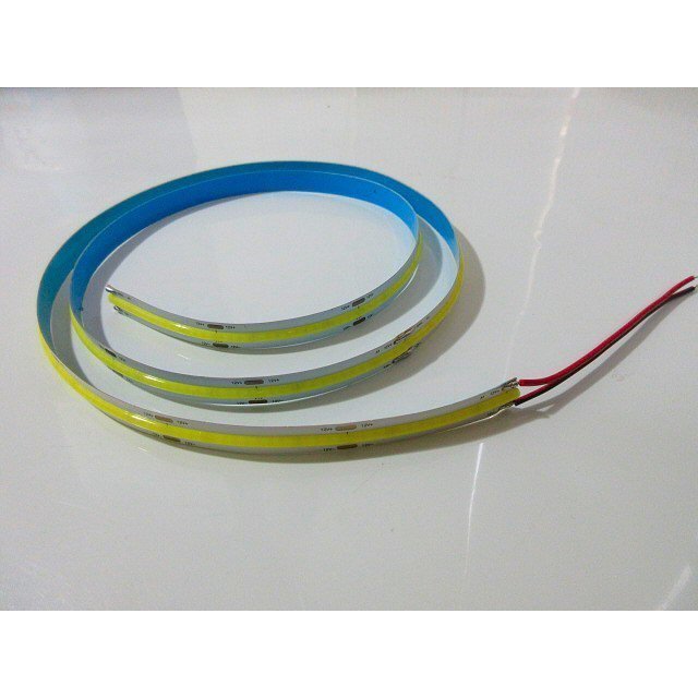 超光量! 12v COB 面発光 LED テープライト 1ｍ巻き 極薄2mm 白 ホワイト 色ムラなし カット使用可能 デイライト ゆうパケ 送料無料/2