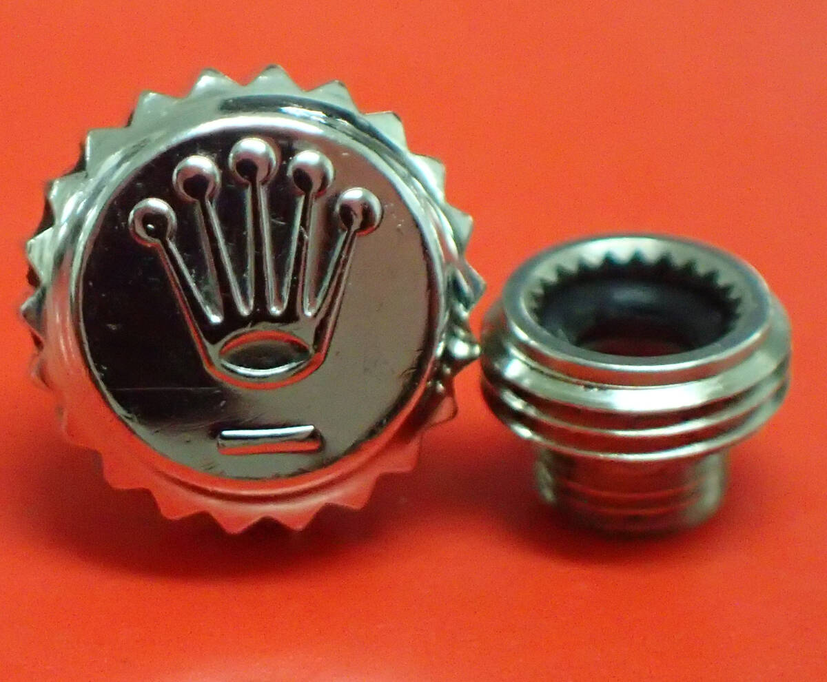 ROLEX ロレックス 純正 604-0 リューズ 竜頭 チューブ 6mm デイトジャスト GMT 14270 16200 16234 16550 16570 16700 16710 16760【５】