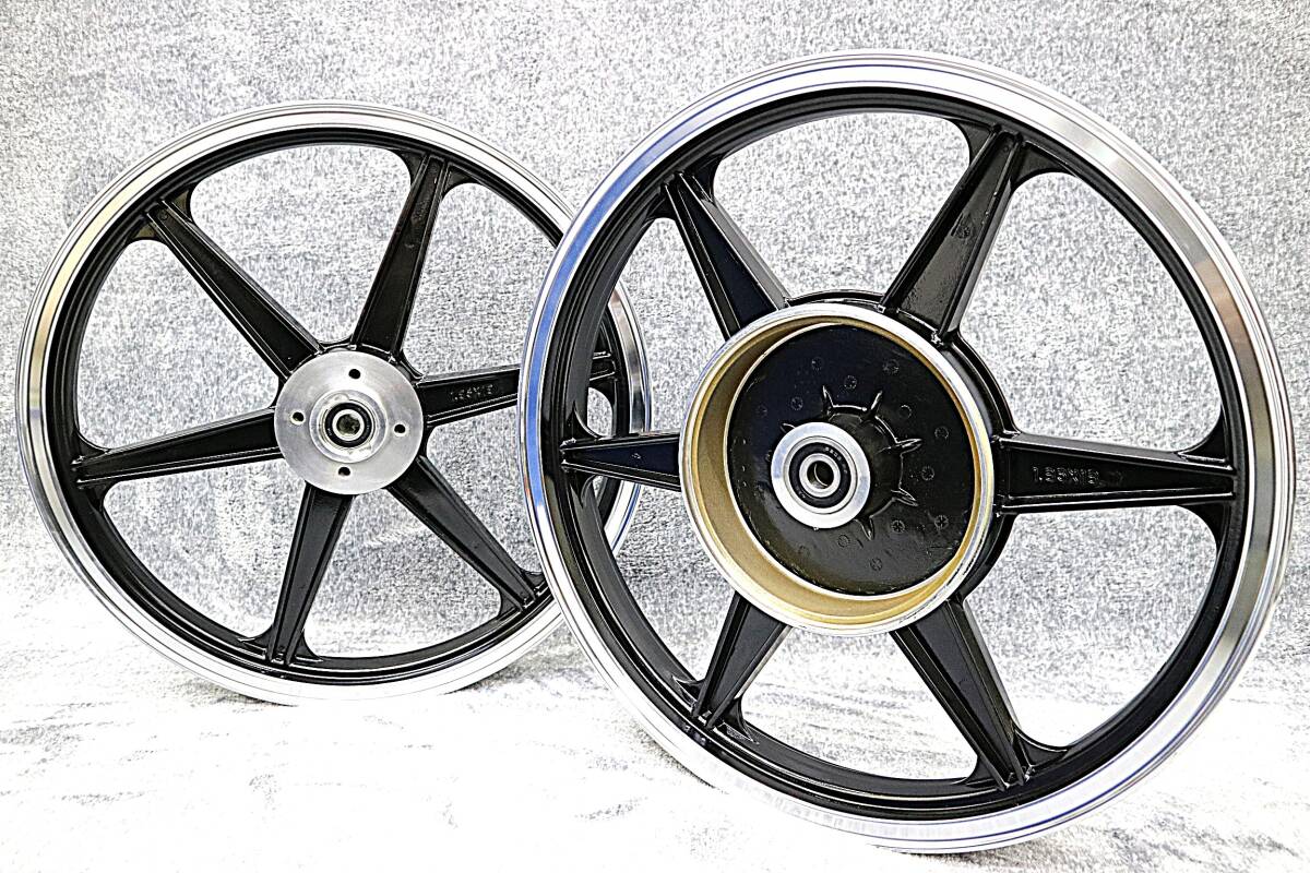 KH　キャストホイール　ブラック　シックス　/黒 KH250 KH400前后セット18インチ【ナインキャスト】へっぽこ社長 