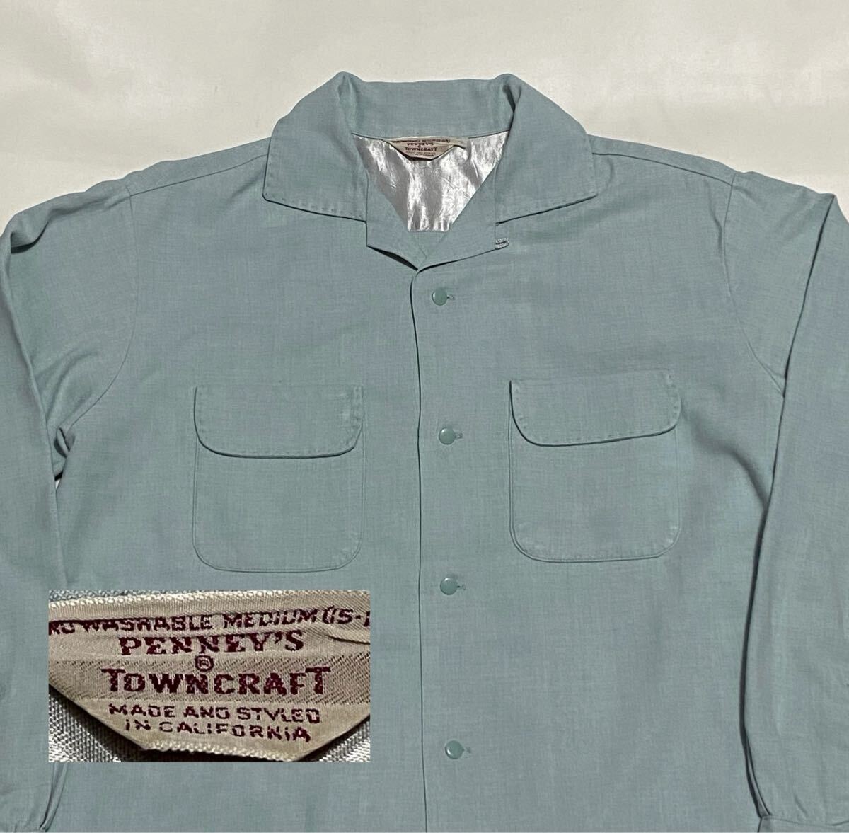 50's PENNEY'S TOWNCRAFT ハンドステッチ フラップ付 ミント 50's PENNEY'S TOWNCRAFT ハンドステッチ フラップ付 ミント