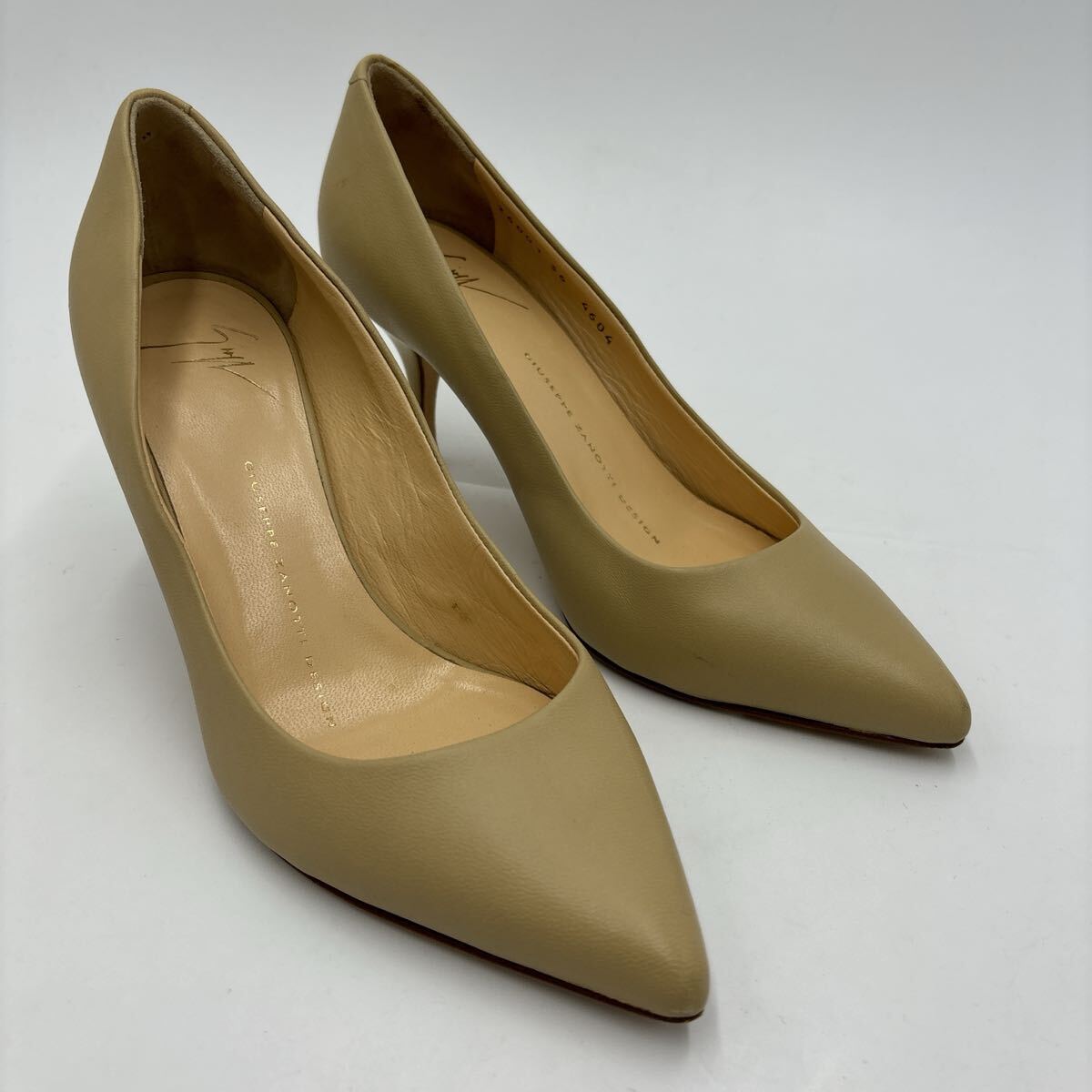 P ＊ イタリア制 '高級(jí)感溢れる' Giuseppe Zanotti ジュゼッペザノッティ 本革 ヒール / パンプス EU36 22.5cm レディース シューズ