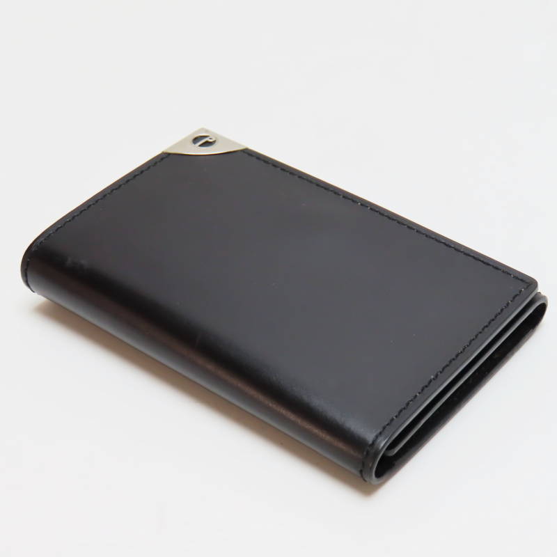S01-k047 dunhill ダンヒル dロゴプレート レザ― 6連キーケース ブラック