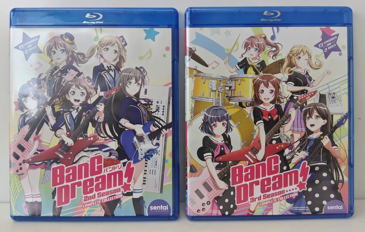 【北米版 ブルーレイ】バンドリ! BanG Dream! 第2期 + 第3期 【202-1233】 国コードロックあり 送料込み!