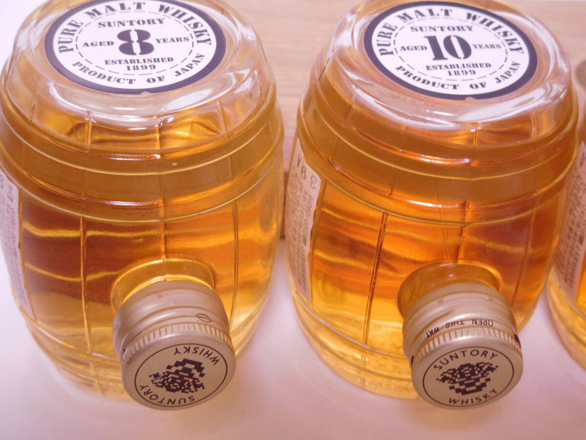 ★古酒☆ サントリー ピュアモルト ウイスキー 8年 10年 12年 15年 (各150ml 40%) 4本 ☆ SUNTORY PURE MALT WHISKY 8yr 10yr 12yr 15yr ★_画像3