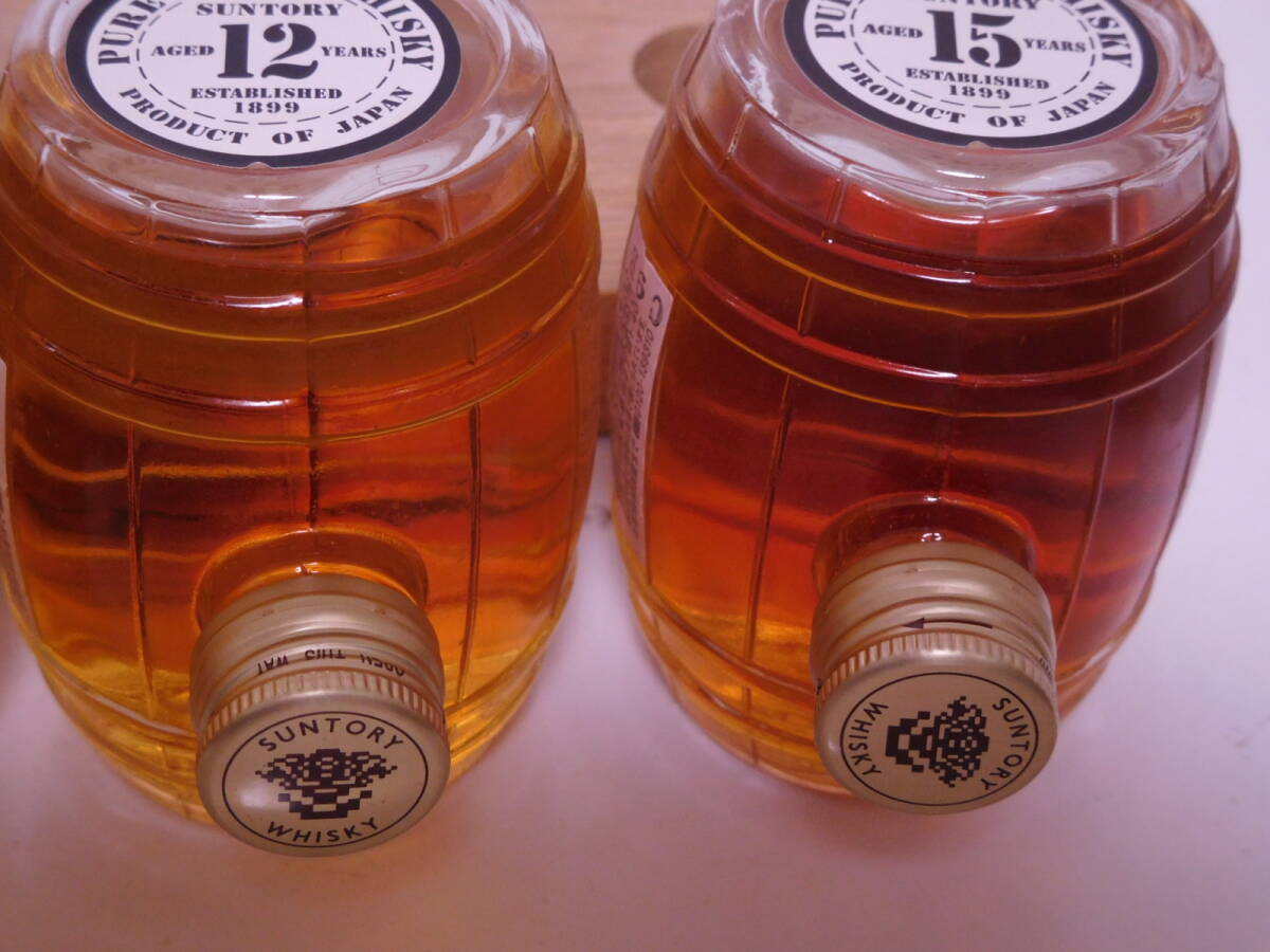 ★古酒☆ サントリー ピュアモルト ウイスキー 8年 10年 12年 15年 (各150ml 40%) 4本 ☆ SUNTORY PURE MALT WHISKY 8yr 10yr 12yr 15yr ★_画像4