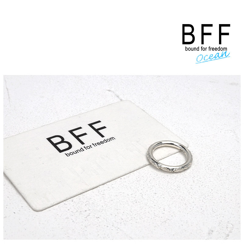 (13號) BFF ブランド ハワイアンリング ドーナツ型 シルバー925 指輪 銀 甲丸 金屬アレルギー対応 専用BOX付屬