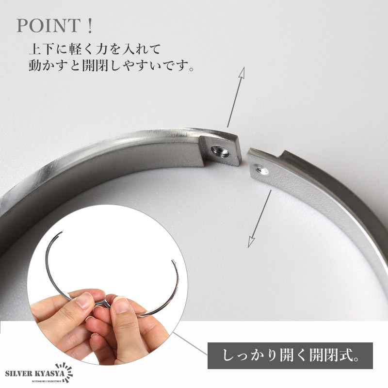 (ローズゴールド) ステンレス メタルバングル ストーンバングル ピンク 腕輪 キラキラ レディース 女性 金アレ対応_画像4