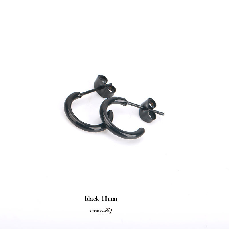 (ローズゴールド、內(nèi)徑30mm) 両耳 2點セット フープピアス ラージ 18g