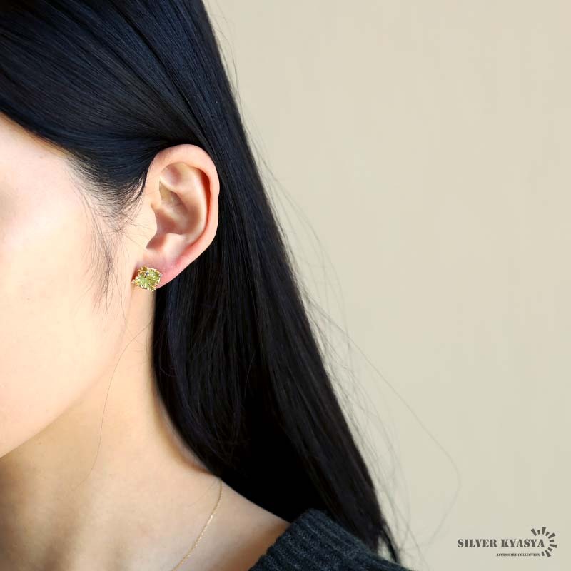 (シルバー) アンティークピアス シルバー925 ゴールド シルバー 18k GP イヤリング ピアス ギザギザ 2點(diǎn) 両耳用