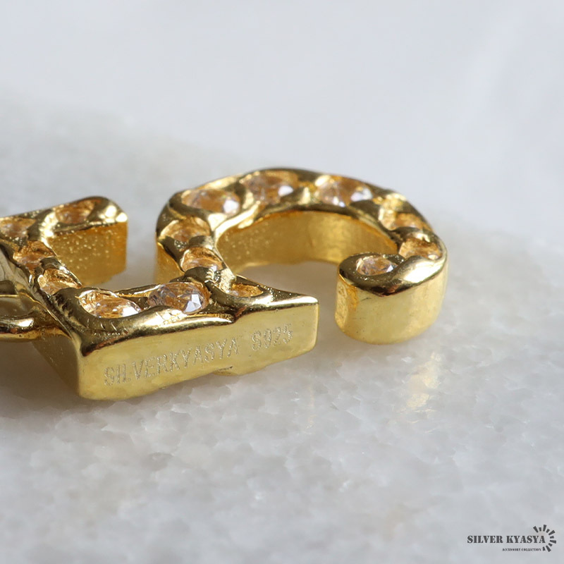 (ゴールド、3) ナンバーピアス 數(shù)字ピアス スタッドピアス シルバー925 K18 GP ゴールド 金屬アレルギー対応 片耳1點