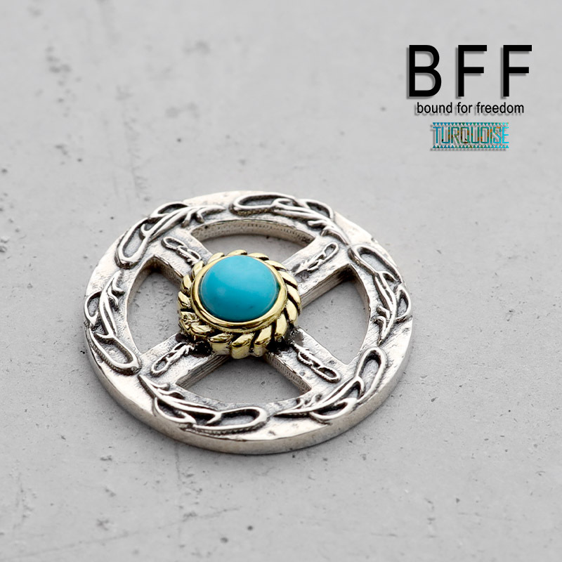 BFF ブランド 唐草 ターコイズ ホイール シルバー925 silver ターコイズ カスタム ネイティブ