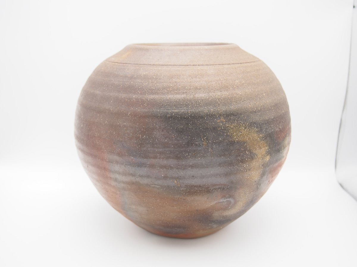 ○ 末石高仙 備前焼 壺 壷 陶器 共箱(花器、壷)|売買された ○ 末石高仙 備前焼 壺 壷 陶器 共箱(花器、壷)|売買された