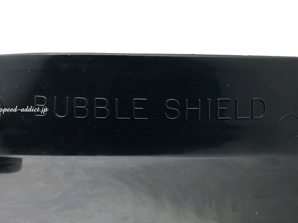 70's VINTAGE TRIM BUBBLE SHIELD BLACK × CLEAR/バブルシールドブラッククリアヴィンテージヘルメット用シールド3點(diǎn)止め汎用レトロ舊車