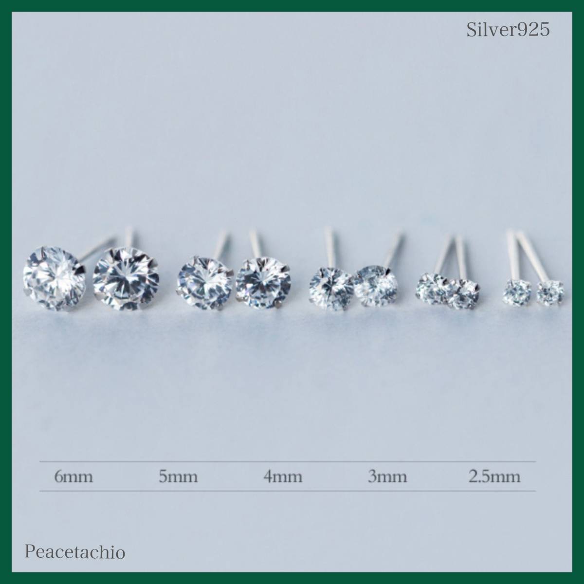 ピアス　Silver925　シルバー　1?！Zダイヤ　アレルギー対応?。担恚怼ˉ抓欹讥螗取ˉ抓隶榨取≠?zèng)り物　収納ケース付