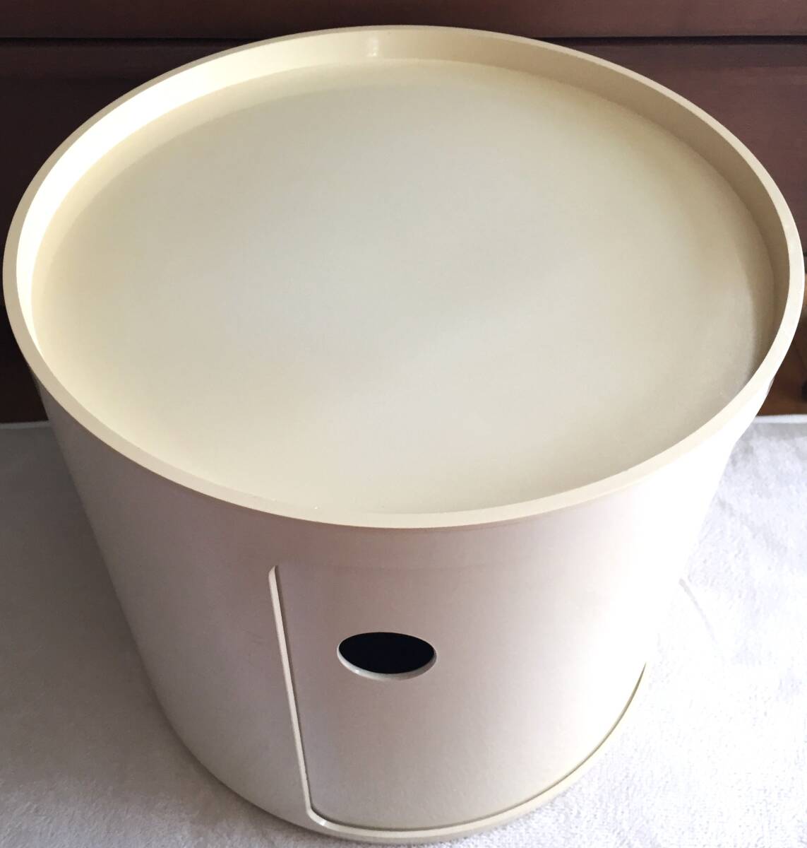 ◆ビンテージ Kartell コンポニビリ カルテル ラウンドエレメント イタリア制 Anna Castelli 収納ボックス 検 70S Moma スペースエイジ