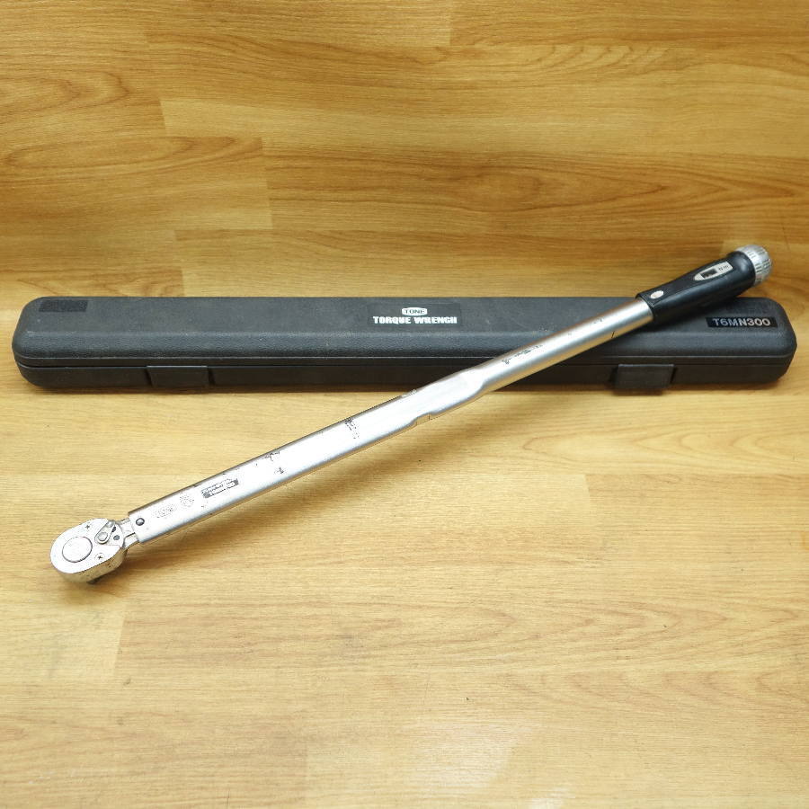 TONE/トネ プレセット形トルクレンチ 60～300Ｎ?ｍ T6MN300 中古品