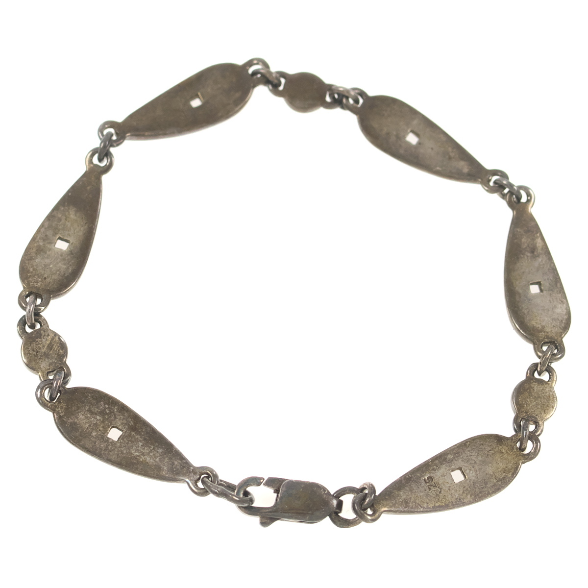 UK3205◆【925】◆ スターリングシルバー 12g マッキントッシュ 刻印付き 純銀 英國(guó) イギリス ◆ ヴィンテージ ブレスレット ◆