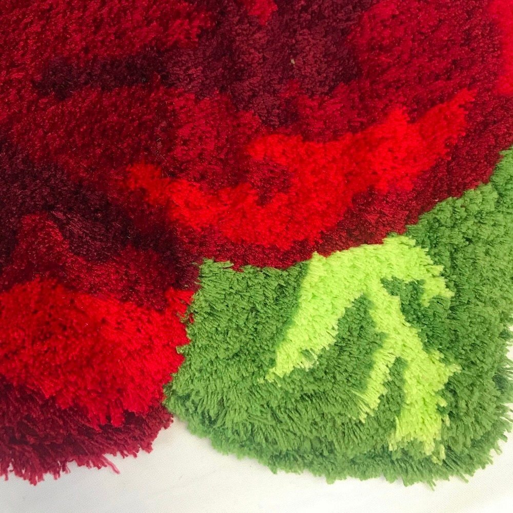 LDL498# ローズ マット トイレマット バラ インテリア エレガント おしゃれ 高貴 気品 厚い ソフト 美しい 花 バスルーム