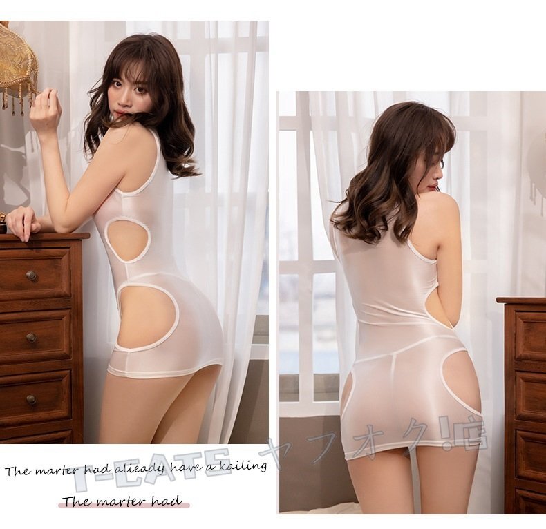 新品超セクシー 悩殺 シースルー ス 特殊形狀 スカート 【ワンピース?ショーツ2點(diǎn)セット】 ミニスカート コスプレ衣裝 ナイトウェア グレー