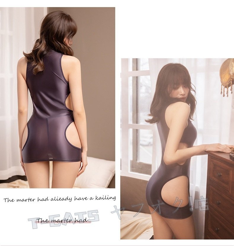 新品超セクシー 悩殺 シースルー ス 特殊形狀 スカート 【ワンピース?ショーツ2點(diǎn)セット】 ミニスカート コスプレ衣裝 ナイトウェア グレー