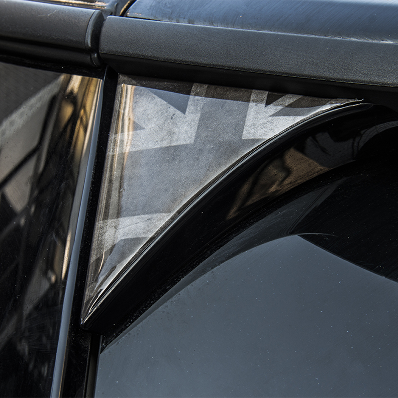LDL3370# BMW 2 個(gè)車外裝リアバックトランク TAILFINS スポイラーウイング 3D ステッカーデカール ミニクーパー F55 F5 C631