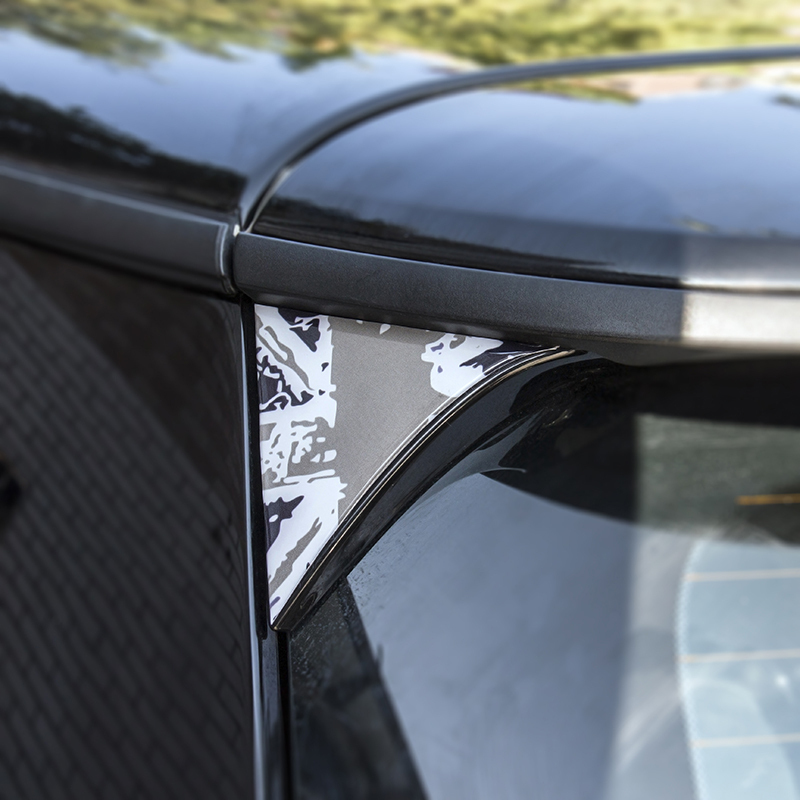 LDL3370# BMW 2 個(gè)車外裝リアバックトランク TAILFINS スポイラーウイング 3D ステッカーデカール ミニクーパー F55 F5 C631