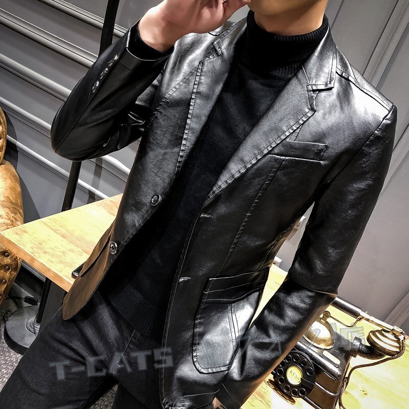 新品革ジャンバイクジャケット 皮革ジャケット レザージャケット ジャンパー ブルゾン メンズ ライダースジャケット M~4XL レッド