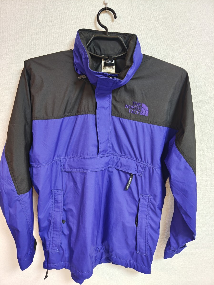 90s TNF The North Face プルオーバー アノラック パーカー ジャケット　パッカブル　サイズ М（USサイズ）　送料無料