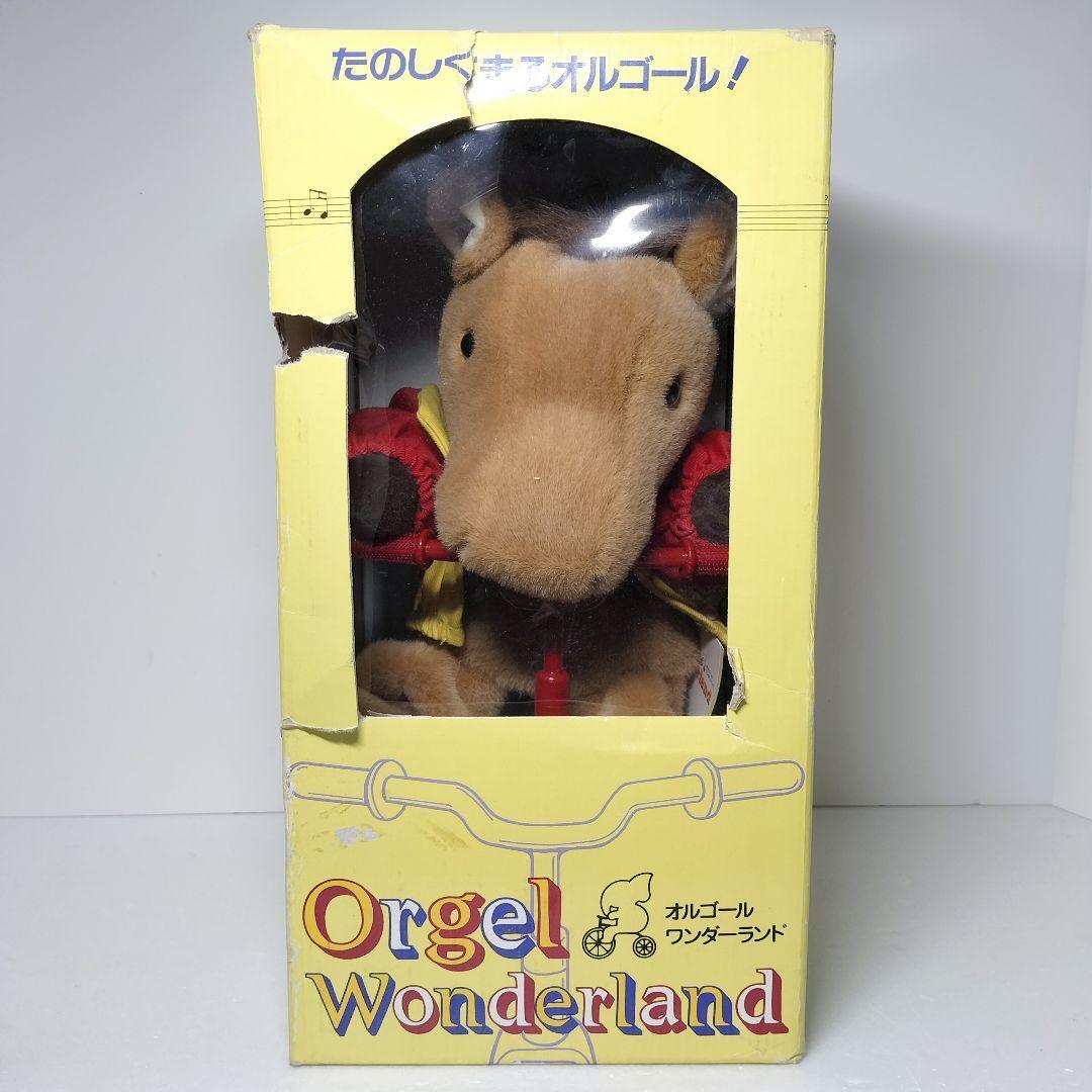  подлинная вещь oo ike.. .. едет музыкальная шкатулка wonder Land лошадь мягкая игрушка 