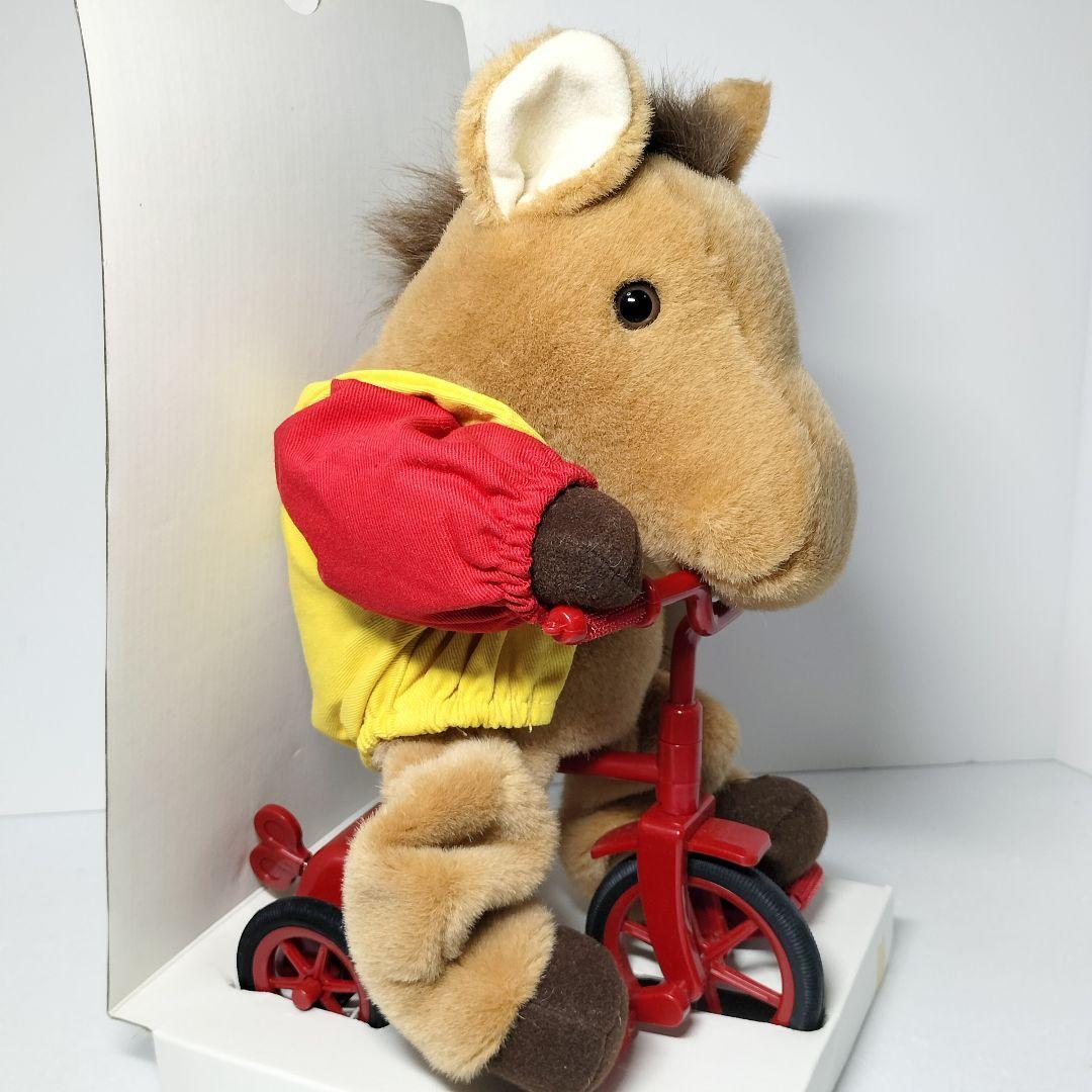 подлинная вещь oo ike.. .. едет музыкальная шкатулка wonder Land лошадь мягкая игрушка 