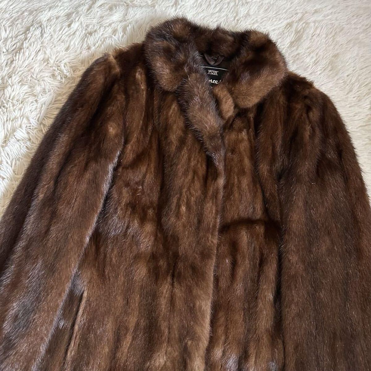 最高峰 参考定価50万超 着丈108 極美品 サガミンク SAGA MINK 最高峰 参考定価50万超 着丈108 極美品 サガミンク SAGA MINK