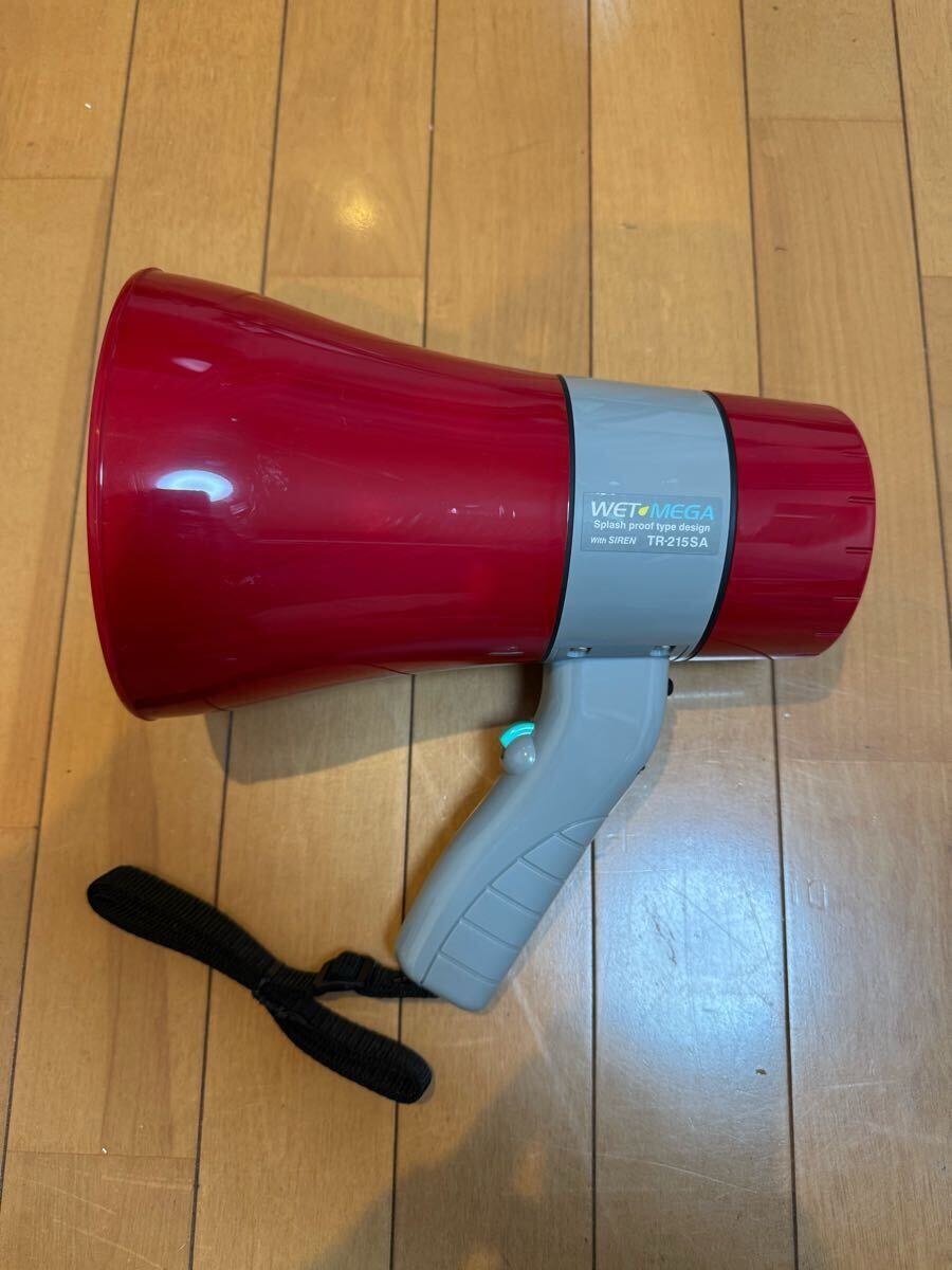未使用　WET MEGA 拡声器 TR-215SA 赤 防水設計 サイレン付 メガホン | 製品情報 | ユニペックス株式会社