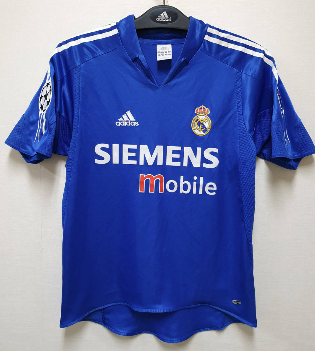 04-05レアル?マドリッド Real MADRID RMCF(3rd)#23 ベッカム BECKHAM 半袖 adidas UEFA CL仕様 S