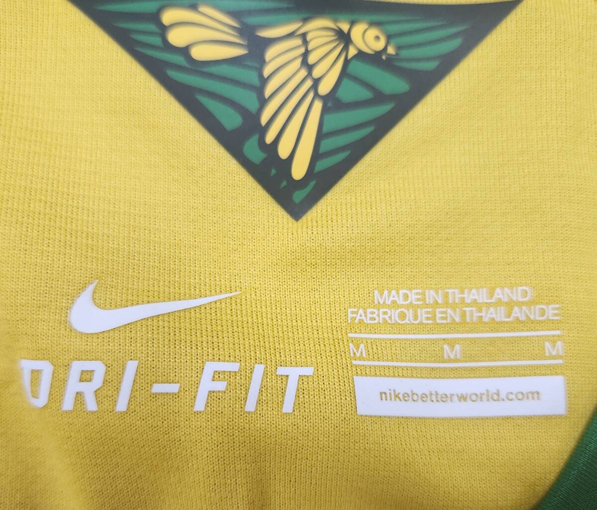 14W杯 ブラジル CBF Brazil(H)#4 ダヴィド?ルイ DAVID LUIZ 半袖 nike正規(guī) 2014 WorldCup M