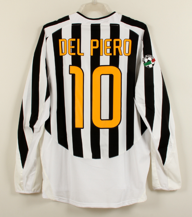 03-04ユベントス jUVENTUS(H)＃10 デル・ピエロ 長袖 NIKE