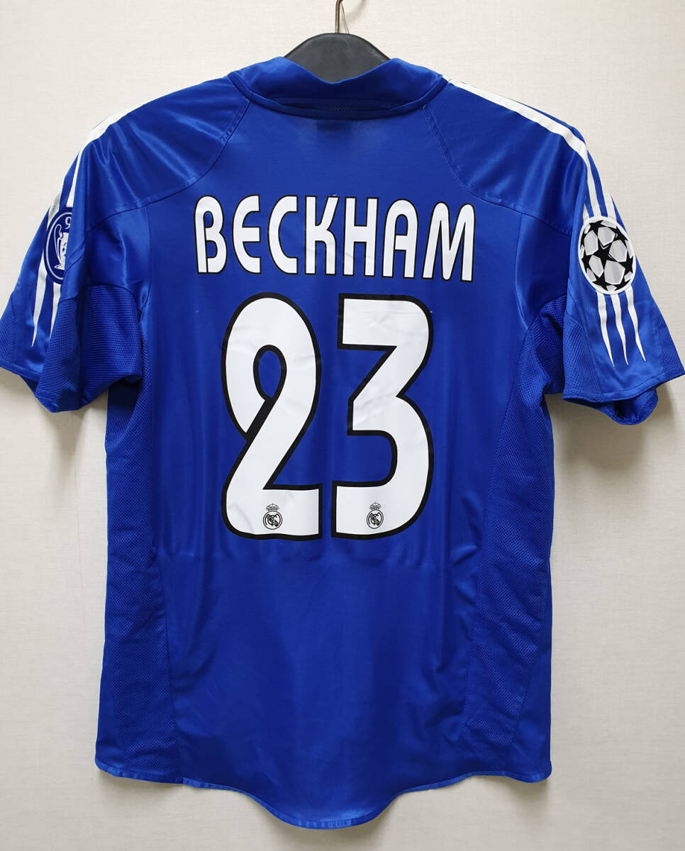 04-05レアル?マドリッド Real MADRID RMCF(3rd)#23 ベッカム BECKHAM 半袖 adidas UEFA CL仕様 S