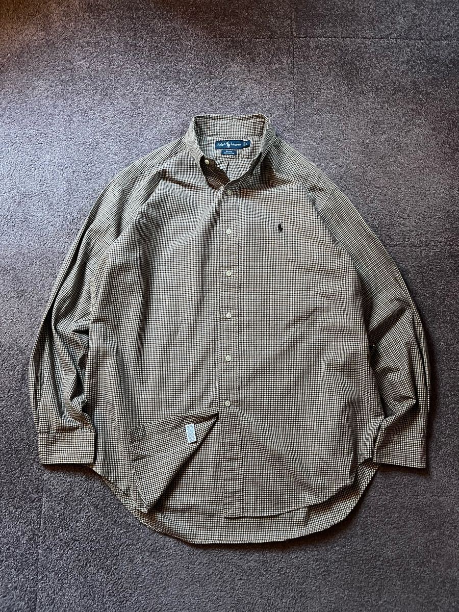 90年代 BLAKE ポロ ラルフローレン ボタンダウンシャツ POLO RALPH LAUREN US古着 90s 美品 L