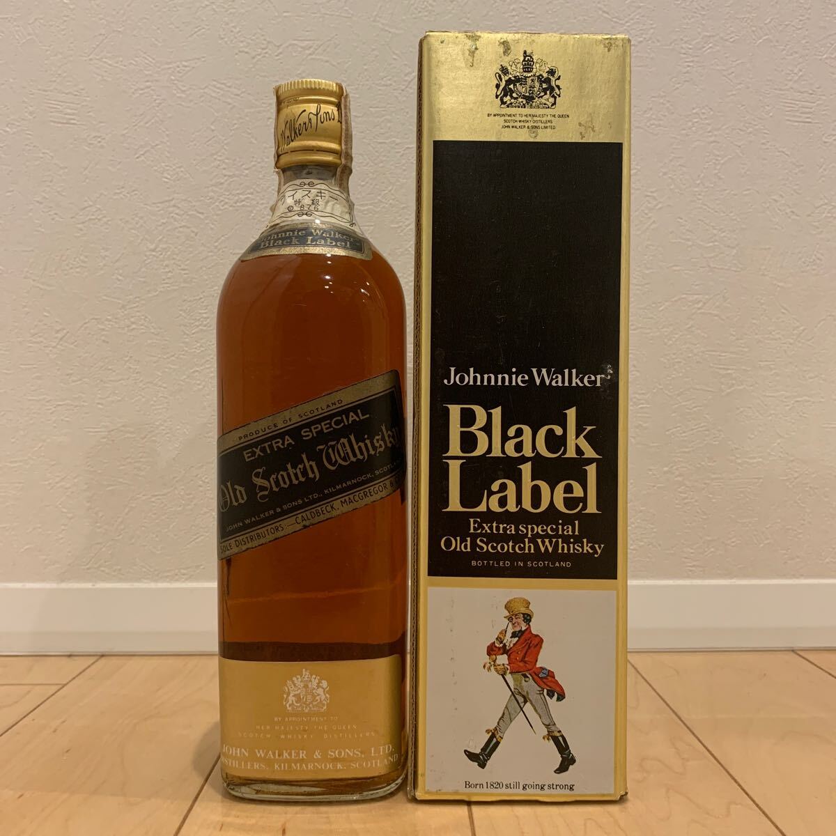 70年代 ジョニーウォーカー ブラックラベル 760ml 43% JOHNNIE 70年代 ジョニーウォーカー ブラックラベル 760ml 43% JOHNNIE