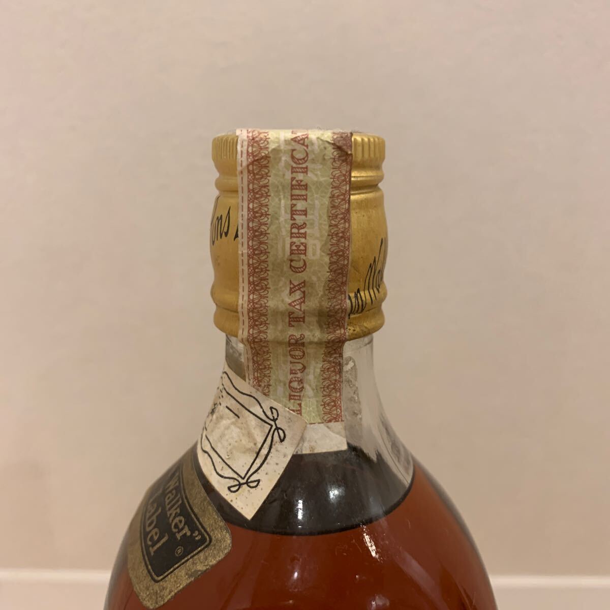 70年代 ジョニーウォーカー ブラックラベル 760ml 43% JOHNNIE