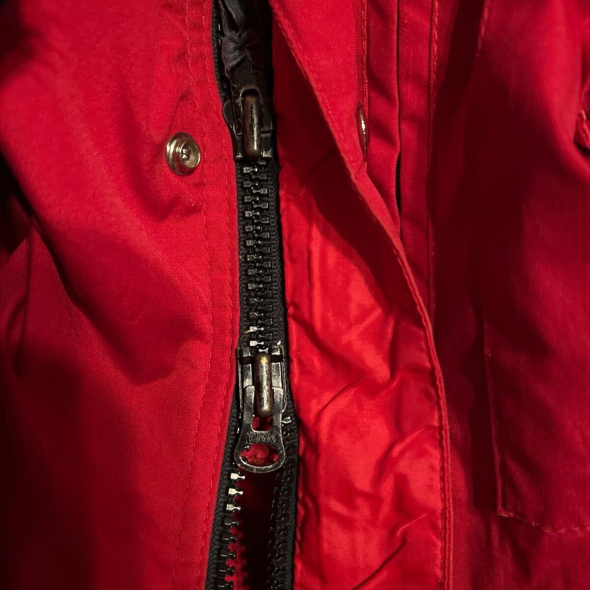 70s REI マウンテンパーカー USA製 REI CO・OP マウンテンパーカー ジャケット ダブルジップ 赤 USAヴィンテージ /アウトドア_画像9