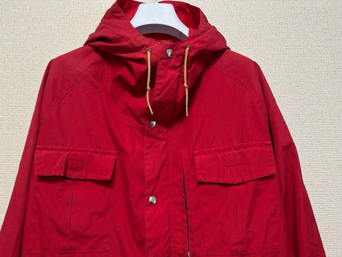 70s REI マウンテンパーカー USA製 REI CO・OP マウンテンパーカー ジャケット ダブルジップ 赤 USAヴィンテージ /アウトドア_画像3