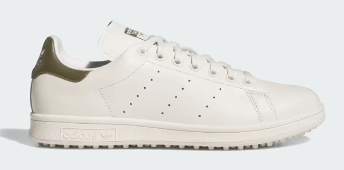 新品■アディダス■2025.2■スタンスミス ゴルフ フルグレイン レザー スパイクレス■JH6156■OFF WHITE/OLIVE STRATA/OFF WHITE■24.0CM■