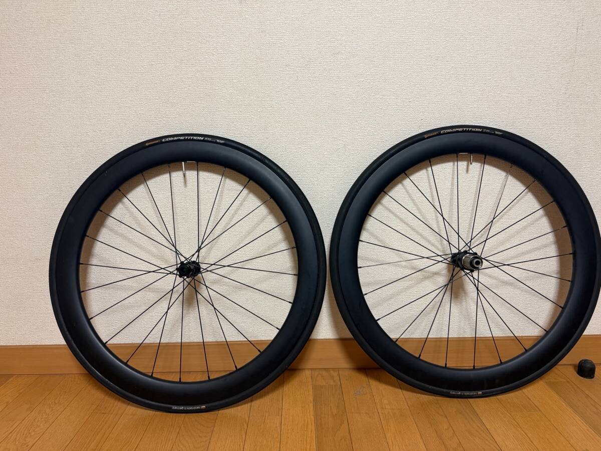 Carbonal 50mmカーボンチューブラーホイール ディスクブレーキ 700c