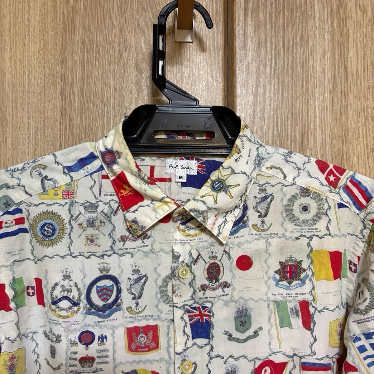 804 paul smith ポールスミス 長袖國旗柄シャツ
