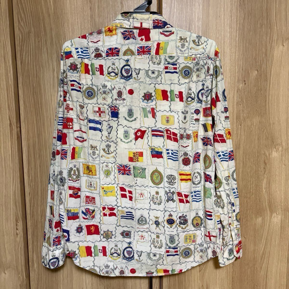 804 paul smith ポールスミス 長袖國旗柄シャツ