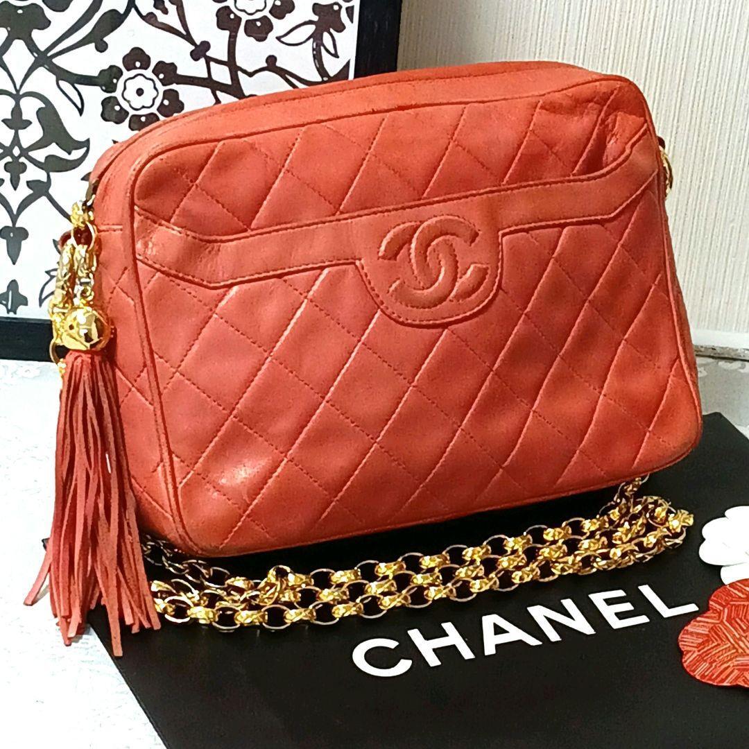 【美品】★CHANEL・シャネル★ココマーク マトラッセ ラムスキン がま口チェーンショルダーバッグ ポシェット★[NEW]★22wj33 P5倍シャネル／CHANEL\u201dココマーク\u201d マトラッセ